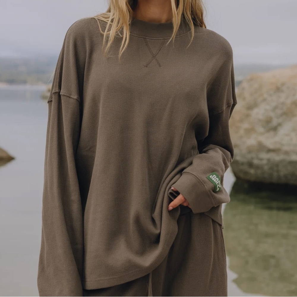 daily drills oversized vintage thermal- coco